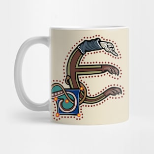 Letter E Manicule W 14C Maastricht Psalter Parody Mug